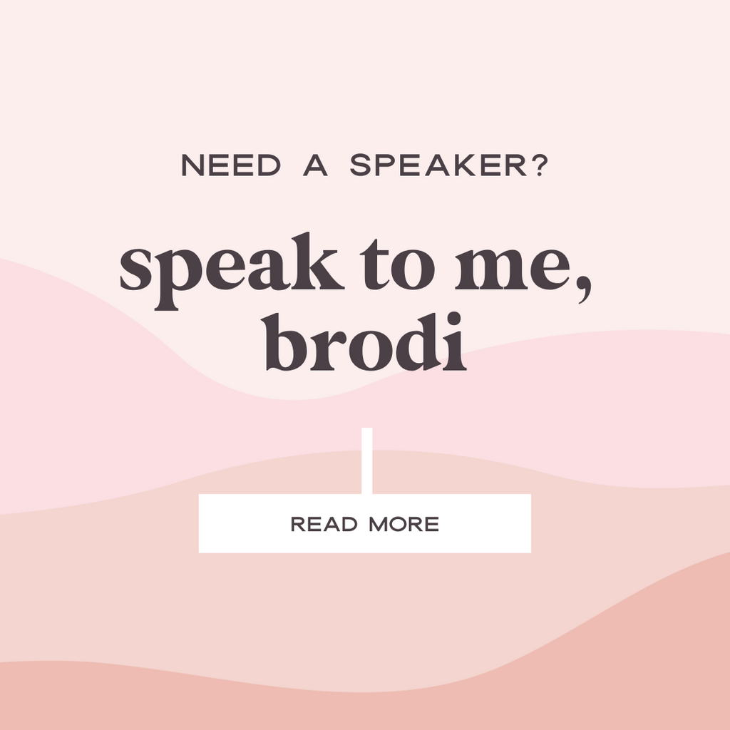 Speak to me Brodi!