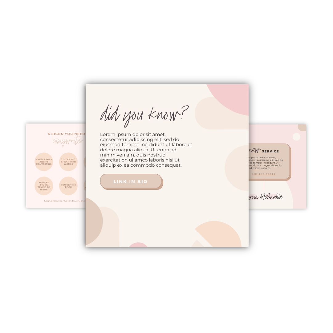 Square Canva templates: Customised for your business