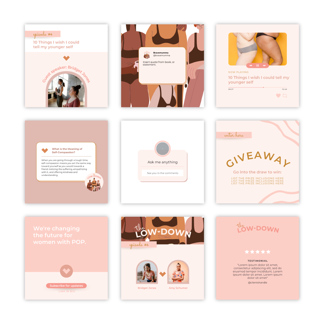 Square Canva templates: Customised for your business