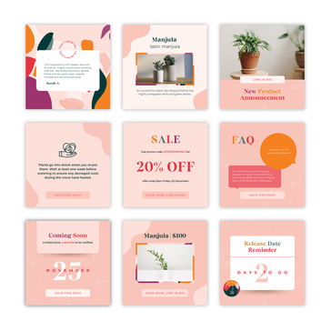 Square Canva templates: Customised for your business